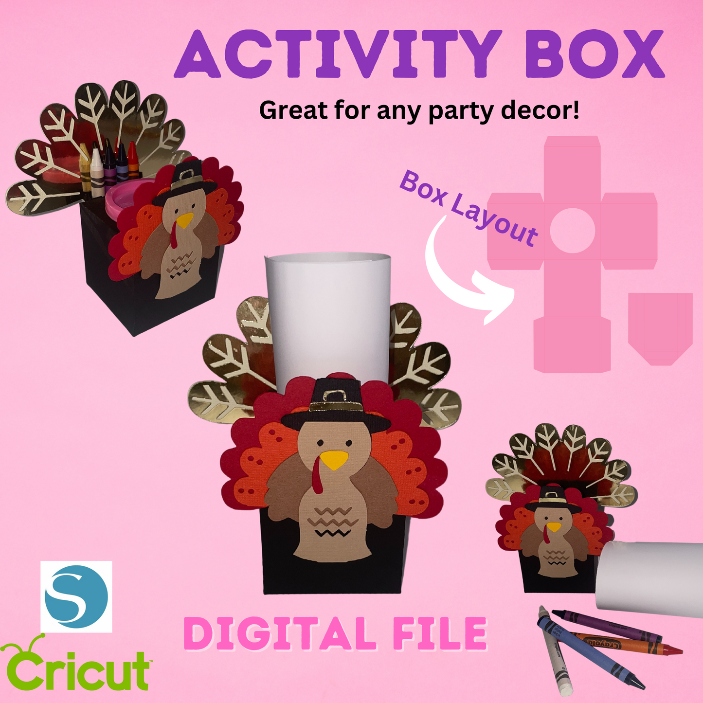 Partiessssbykee Activity Box Template
